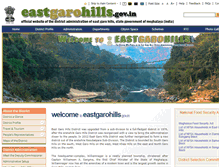 Tablet Screenshot of eastgarohills.gov.in